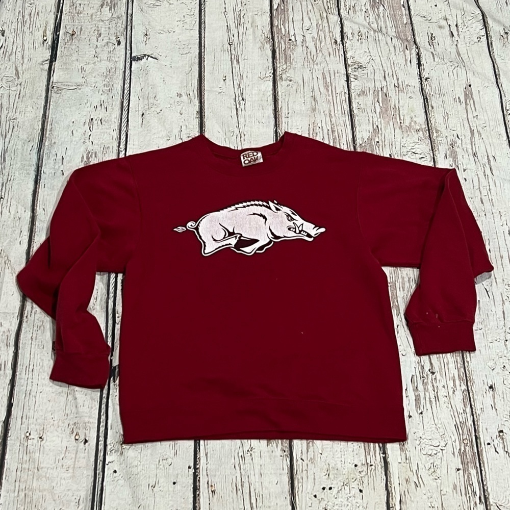 Arkansas Vintage Basketball 1990s NCAA College Pullover Sweatshirt